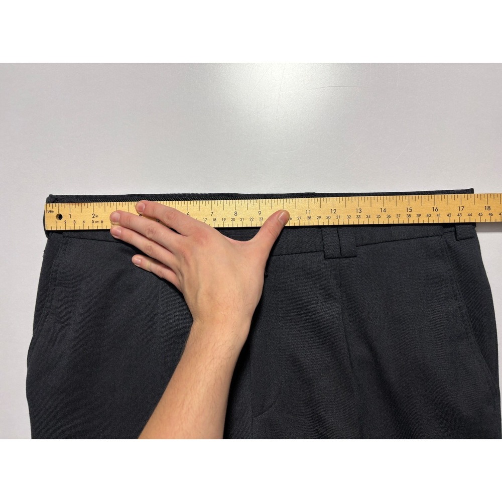 MEYER Dress Pants Trousers Slacks Wool Blend Stretch Expandible Waist Mens 34x32 - Picture 11 of 14
